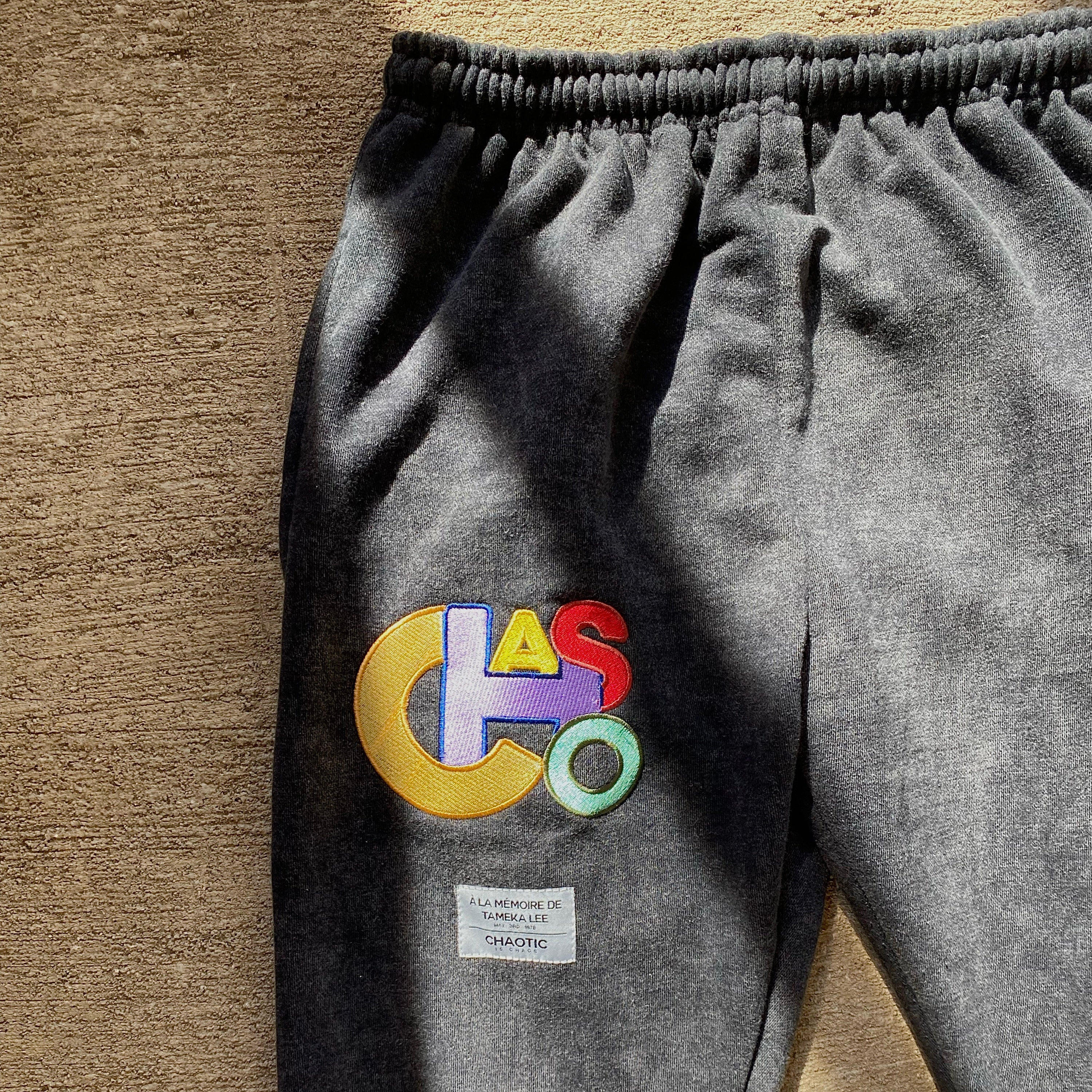 Sweatpants | Acid Wash 78' Embroidered – Chaotic is Chaos
